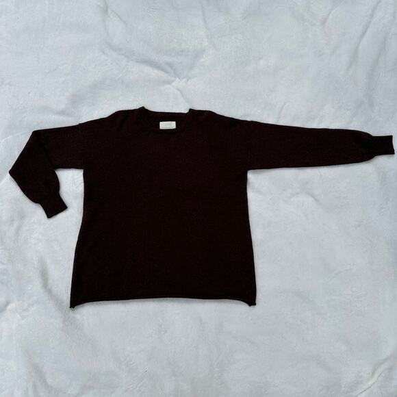 Lauren Manoogian Base Crewneck Sweater Long Sleeve Soil Brown Size 3 Large NWT - Picture 6 of 16